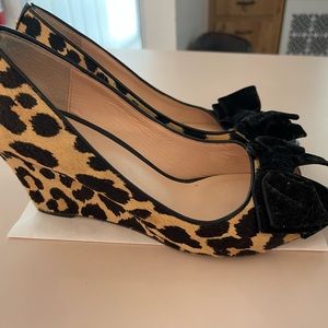 Kate Spade Leopard Wedge